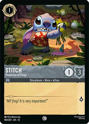 Stitch - Protector of Frogs FRANÇAIS (180/204) - IE - Commune