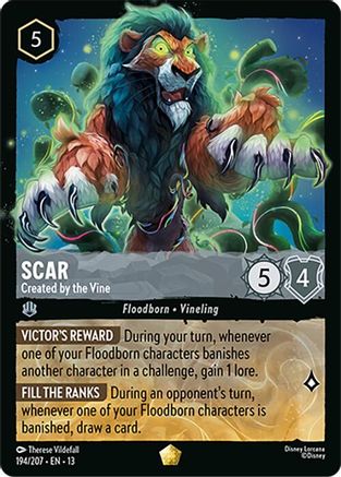 Scar - Created by the Vine FRANÇAIS (194/204) - IE - Légendaire