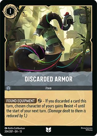 Discarded Armor FRANÇAIS (204/204) - IE - Inhabituelle - Cold Foil