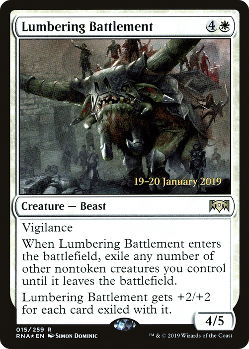 Lumbering Battlement (PRE-15S) - rare - Foil