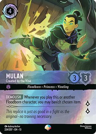 Mulan - Created by the Vine (Epic) FRANÇAIS (224/204) - IE - Épique - Holofoil
