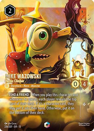 Mike Wazowski - Heroic Climber (Enchanted) FRANÇAIS (226/204) - IE - Enchantée - Holofoil
