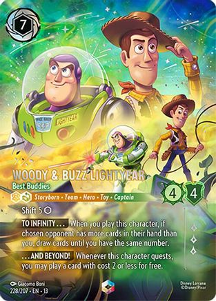 Woody & Buzz Lightyear - Best Buddies (Enchanted) FRANÇAIS (228/204) - IE - Enchantée - Holofoil