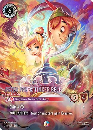 Peter Pan & Tinker Bell - Fast Friends (Enchanted) FRANÇAIS (233/204) - IE - Enchantée - Holofoil