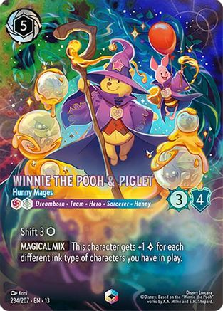 Winnie the Pooh & Piglet - Hunny Mages (Enchanted) FRANÇAIS (234/204) - IE - Enchantée - Holofoil