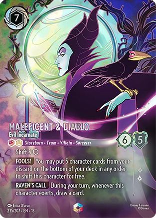 Maleficent & Diablo - Evil Incarnate (Enchanted) FRANÇAIS (235/204) - IE - Enchantée - Holofoil