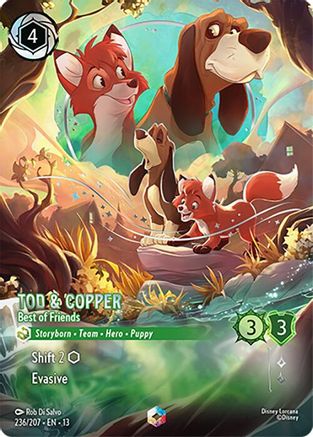 Tod & Copper - Best of Friends (Enchanted) FRANÇAIS (236/204) - IE - Enchantée - Holofoil