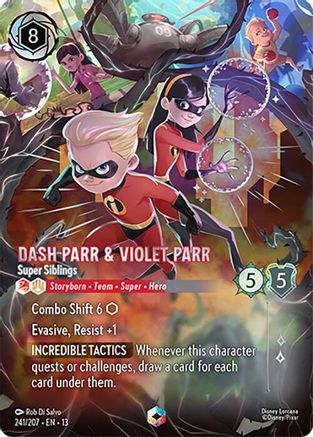 Dash Parr & Violet Parr - Super Siblings (Enchanted) FRANÇAIS (241/204) - IE - Enchantée - Holofoil