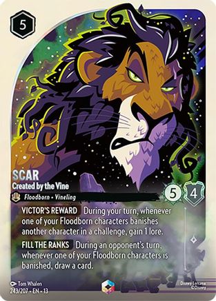 Scar - Created by the Vine (Enchanted) FRANÇAIS (243/204) - IE - Enchantée - Holofoil