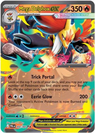 Mega Delphox ex (008) - MPB  - Double Rare - Holofoil