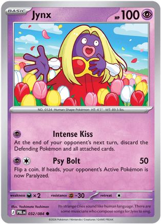 Jynx (032) - MPB  - Common - Reverse Holofoil