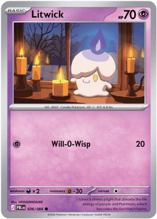 Litwick (036) - MPB  - Common - Reverse Holofoil
