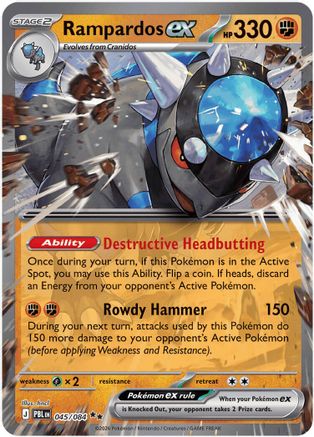 Rampardos ex (045/084) - MPB  - Double Rare - Holofoil