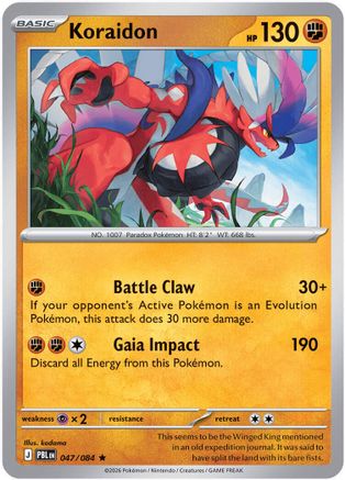 Koraidon (047) - MPB  - Rare - Holofoil