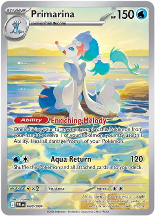 Primarina (088/084) - MPB  - Illustration Rare - Holofoil