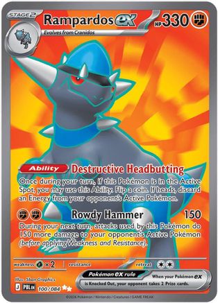 Rampardos ex (100/084) - MPB  - Ultra Rare - Holofoil