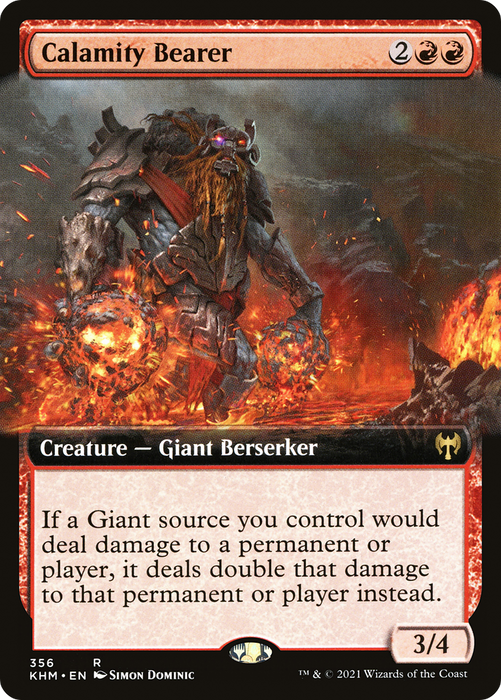 Calamity Bearer (KHM-356) - rare: (Extended Art) - Foil