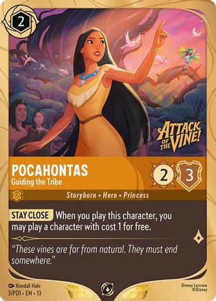 Pocahontas - Guiding the Tribe (3) - DLPC - Promo - Holofoil