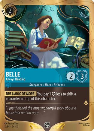 Belle - Always Reading (13) - DLPC - Promo - Holofoil