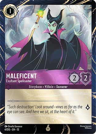 Maleficent - Exultant Spellcaster (4) - DLPC - Promo - Holofoil