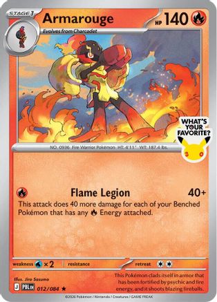 Armarouge (What's Your Favorite Stamp) (012/084) - MCP  - Rare - Holofoil