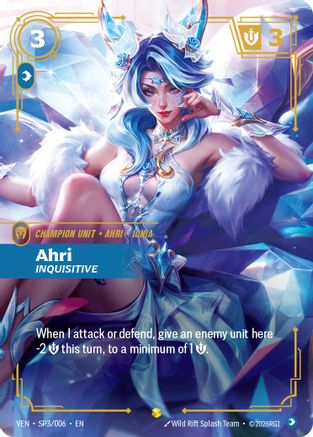 Ahri - Inquisitive (SP3/006) - VEN - Showcase - Foil