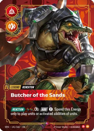 Renekton - Butcher of the Sands (141/166) - VEN - Rare - Foil