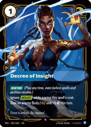 Decree of Insight (061/166) - VEN - Rare - Foil