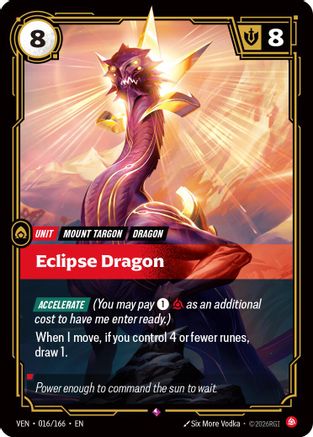 Eclipse Dragon (016/166) - VEN - Rare - Foil