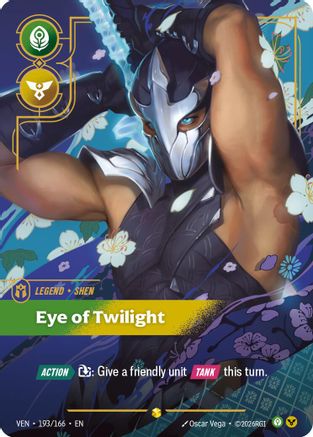 Shen - Eye of Twilight (Overnumbered) (193/166) - VEN - Showcase - Foil