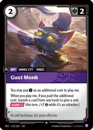 Gust Monk (101/166) - VEN - Uncommon - Foil