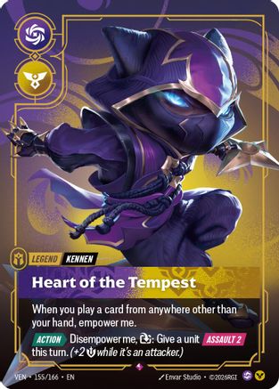 Kennen - Heart of the Tempest (155/166) - VEN - Rare - Foil