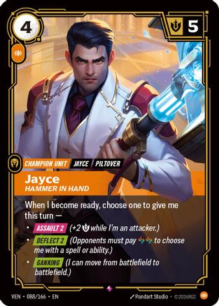 Jayce - Hammer in Hand (088/166) - VEN - Rare - Foil