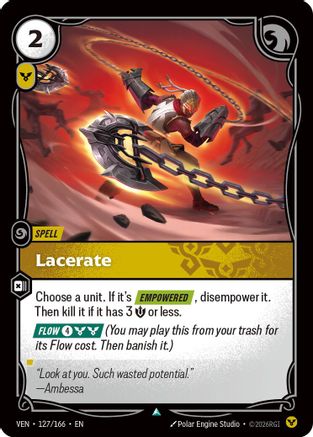 Lacerate (127/166) - VEN - Uncommon