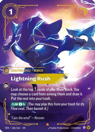 Lightning Rush (156/166) - VEN - Epic - Foil