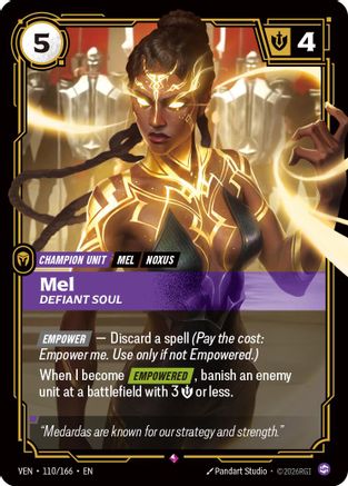 Mel - Defiant Soul (110/166) - VEN - Rare - Foil