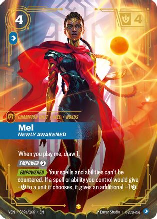 Mel - Newly Awakened (Alternate Art) (069a/166) - VEN - Showcase - Foil