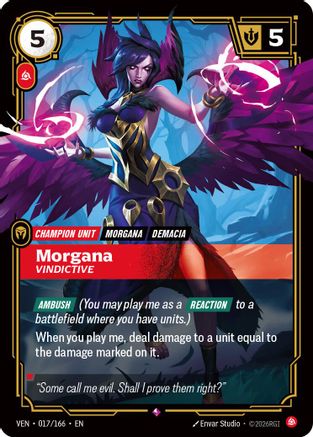 Morgana - Vindictive (017/166) - VEN - Rare - Foil