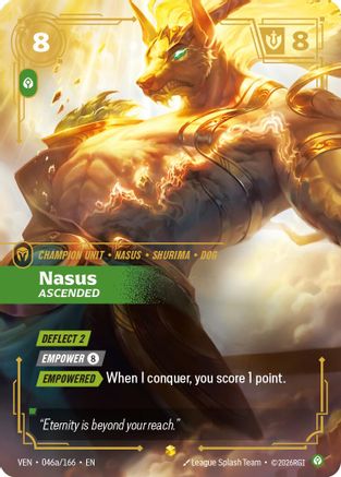 Nasus - Ascended (Alternate Art) (046a/166) - VEN - Showcase - Foil