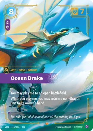 Ocean Drake (115/166) - VEN - Epic - Foil