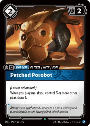 Patched Porobot (058/166) - VEN - Uncommon - Foil