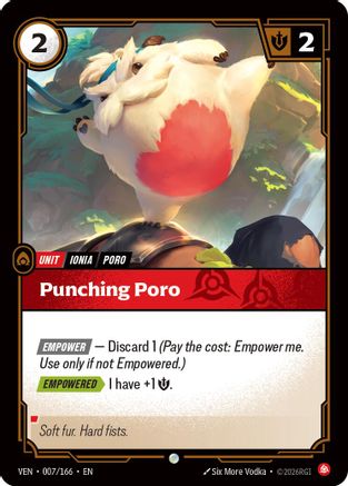 Punching Poro (007/166) - VEN - Common - Foil
