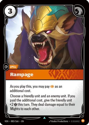 Rampage (083/166) - VEN - Uncommon - Foil