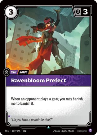 Ravenbloom Prefect (102/166) - VEN - Uncommon - Foil