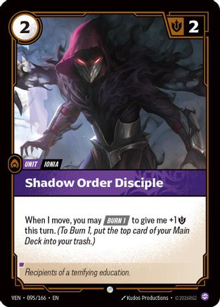 Shadow Order Disciple (095/166) - VEN - Common - Foil