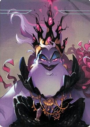 Ursula - Sea Witch Queen Puzzle Insert (Top Middle)  - UR - None