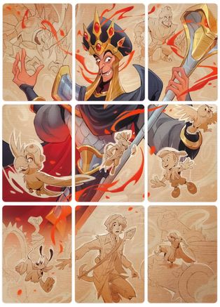 Reign of Jafar Puzzle Insert (Set of 9) (Version 2 of 2)  - ROJ - None