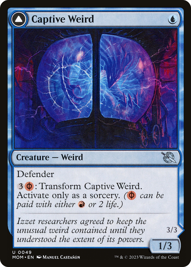Captive Weird // Compleated Conjurer (MOM-049) - uncommon - Foil