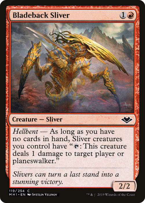 Bladeback Sliver (MH1-119) - common - Foil