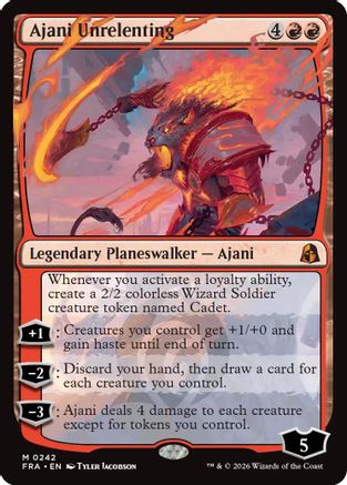Ajani Unrelenting (FRA-242) - mythic - Foil